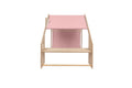 MeowBaby® Natural Wooden House for Kids - Pink Roof