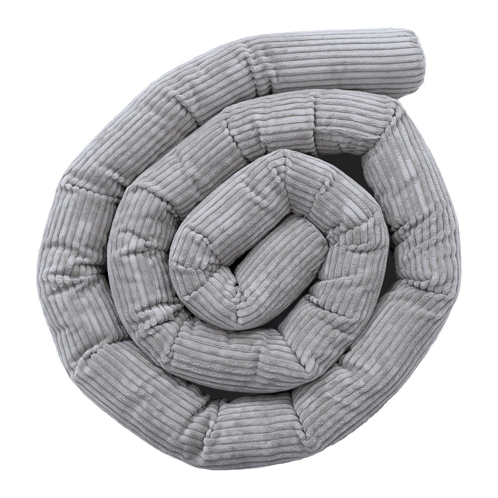 Protective Roll Bumper for Baby Crib – Grey