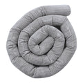 Protective Roll Bumper for Baby Crib – Grey