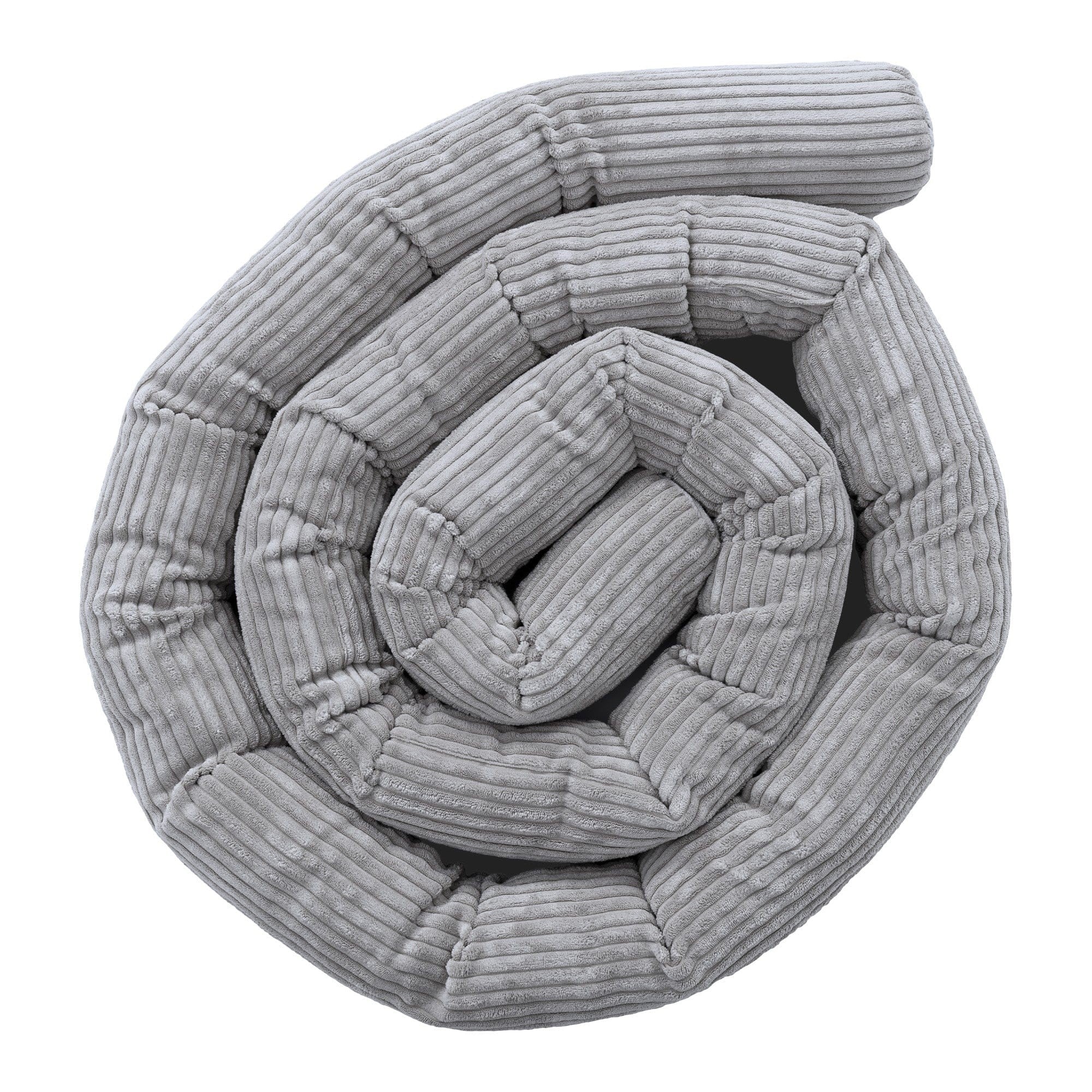 Protective Roll Bumper for Baby Crib – Grey